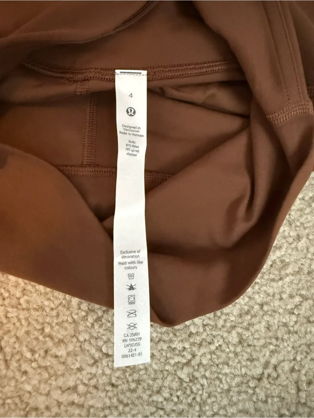 lululemon athletica Brown High-Waist Flare Leg Set